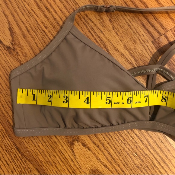 ECO Peace Brown Bikini Swimwear Top - Picture 15 of 15